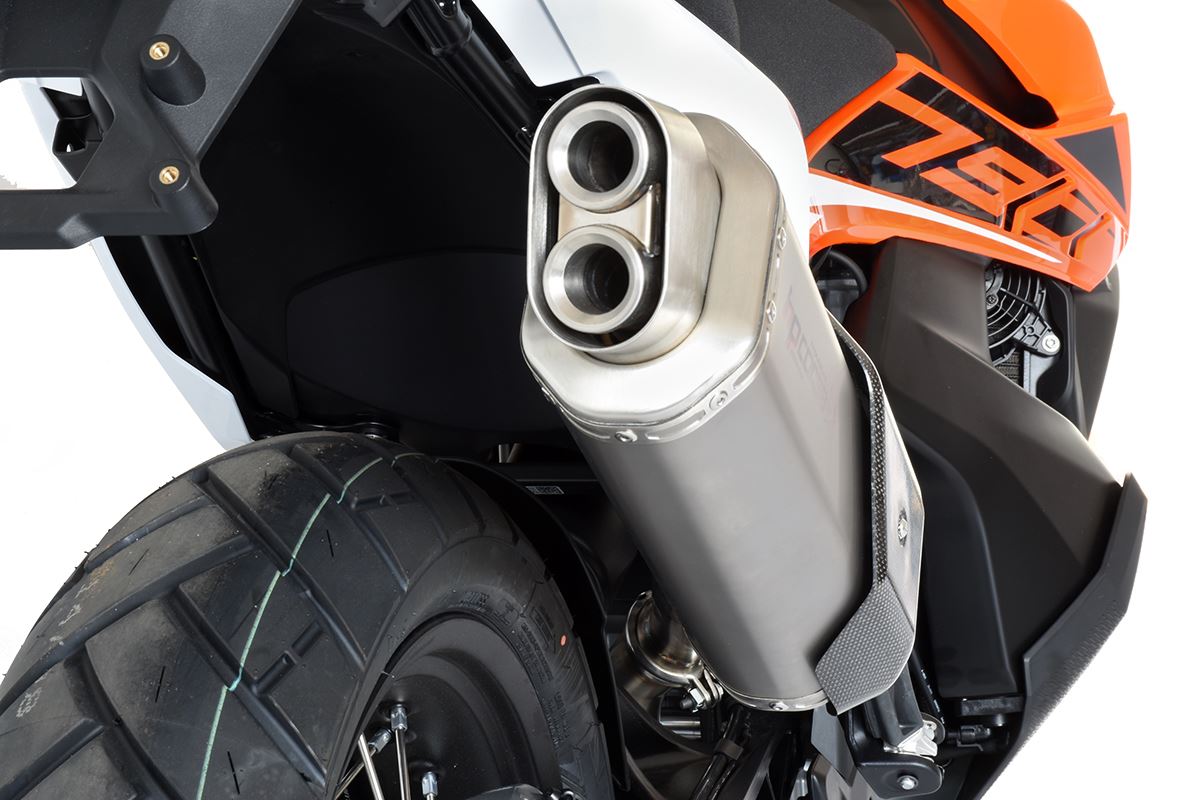 HP Corse Exhaust 4-track R Short Titanium KTM 790 Adventure 2019-2024