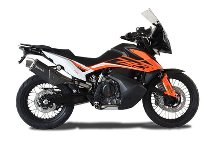HP Corse Exhaust 4-track R Short Black KTM 790 Adventure 2019-2024