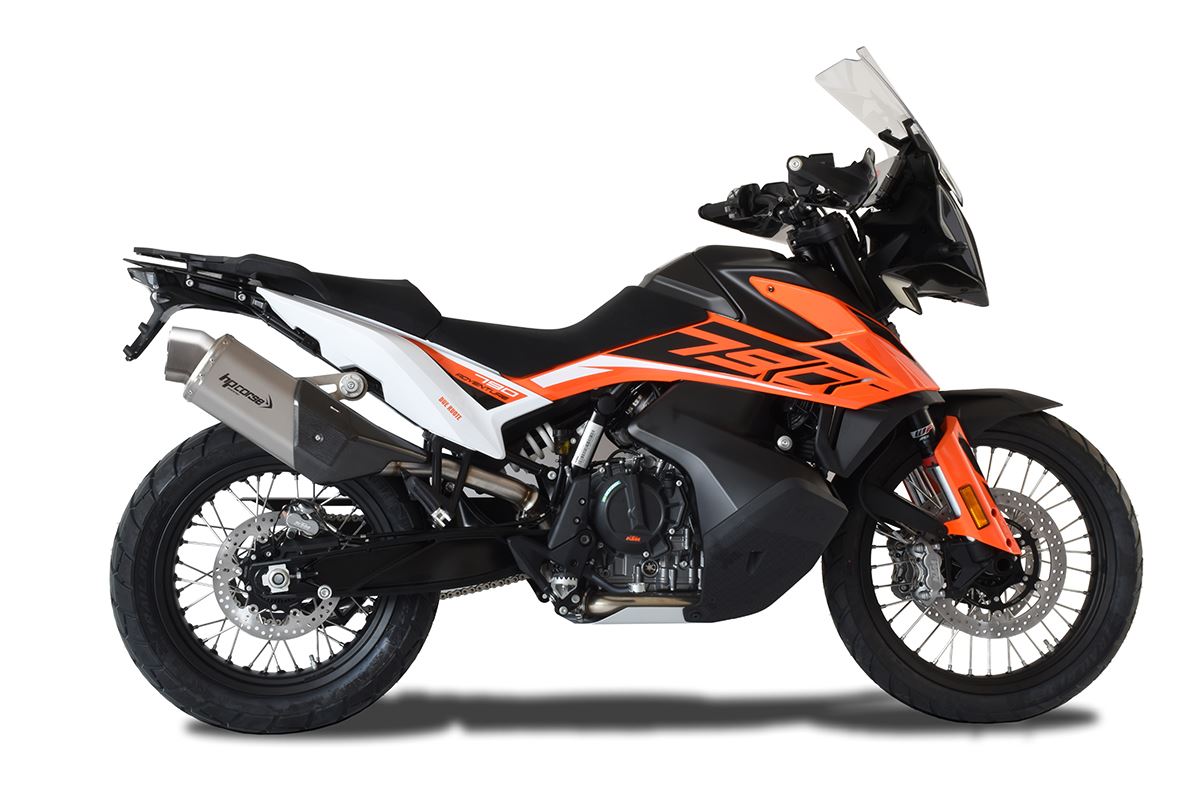 HP Corse Exhaust 4-track R Short Titanium KTM 790 Adventure 2019-2024