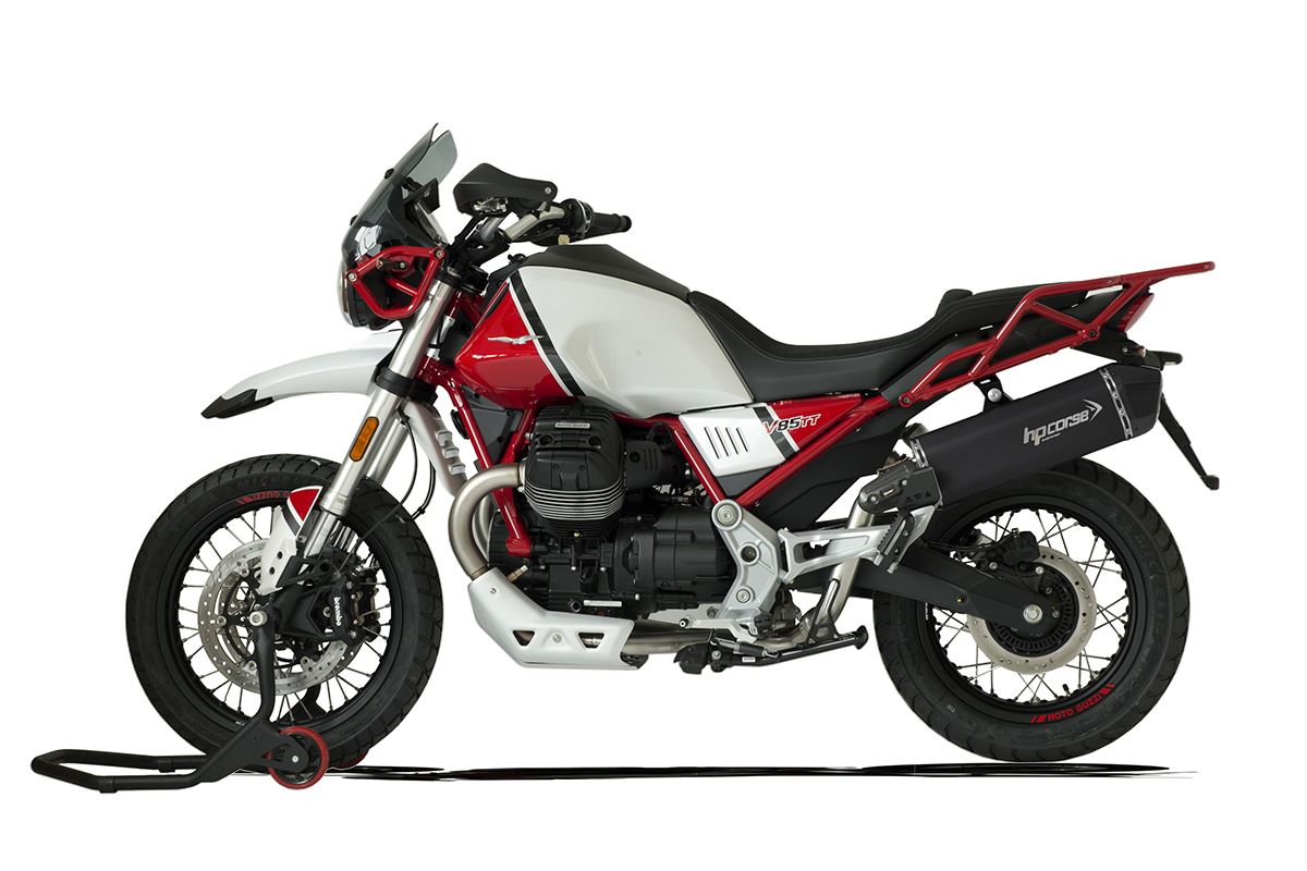 HP Corse Expace SPS Carbon Black Moto Guzzi V85 TT 2019+