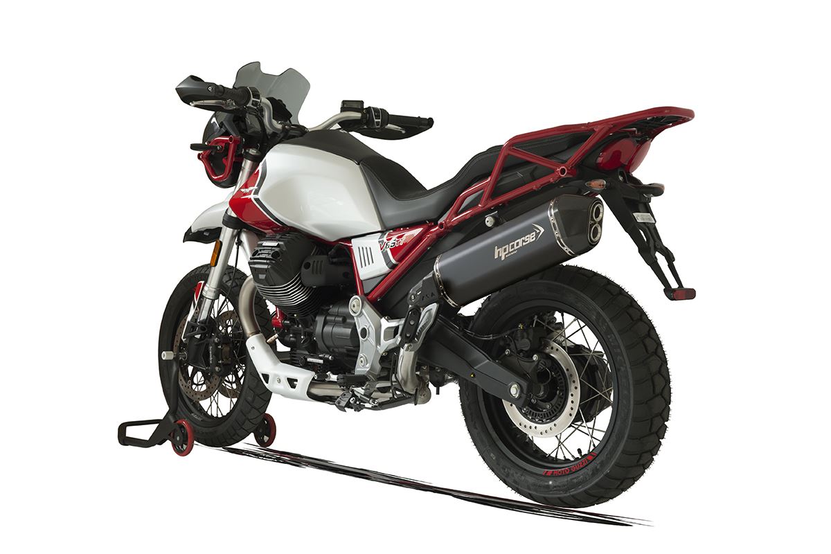 HP Corse Expace SPS Carbon Black Moto Guzzi V85 TT 2019+