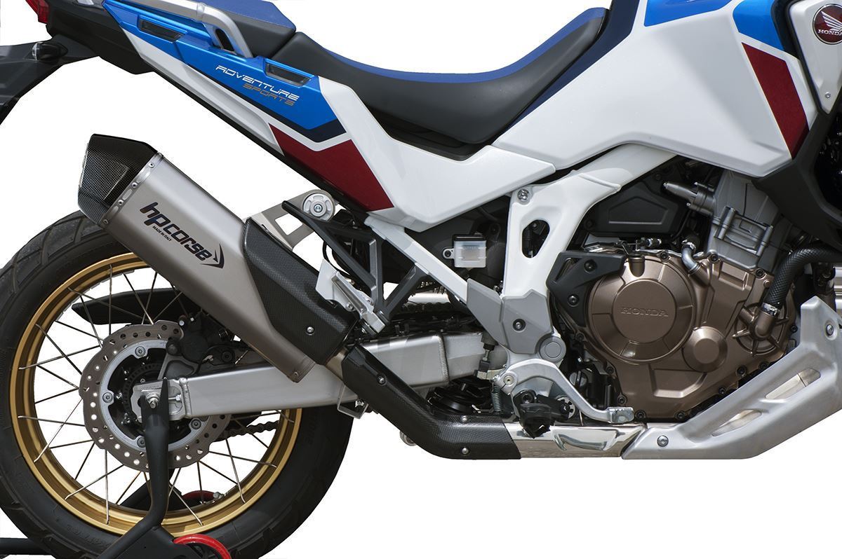 HP Corse Auspuff SPS Carbon Titanium Honda CRF 1100 Afrika Twin Plus 2016-2020