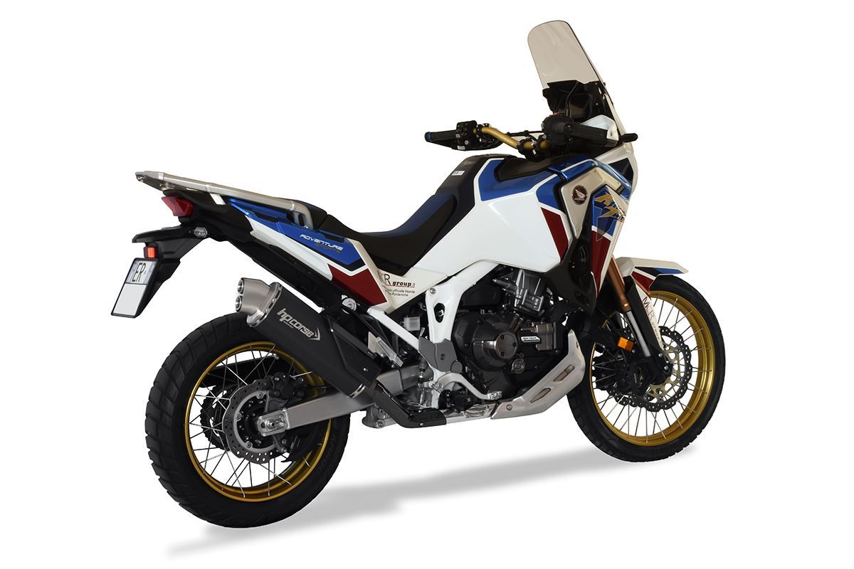 HP Corse Exhaust 4-track R Black Honda CRF 1100 Africa Twin Plus 2020-2024