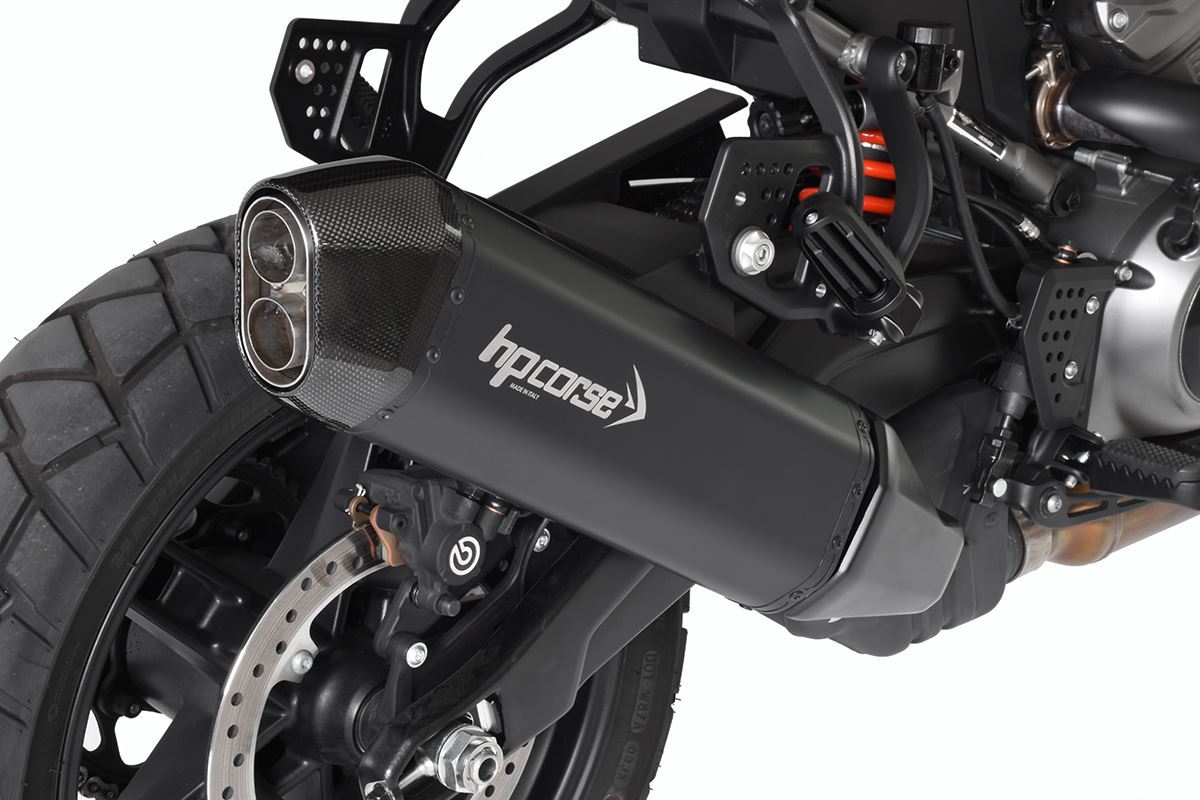 HP Corse Exhaust SPS Carbon Black Titanium Harley Davidson Pan America 1250 2021-2024