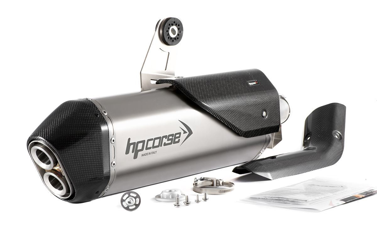 HP Corse Auspuff SPS Carbon Titanium Honda CRF 1100 Afrika Twin Plus 2016-2020