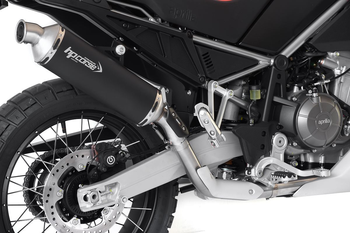 HP Corse Exhaust SP-1 Black Titanium Aprilia Tuareg 660 2022-2025