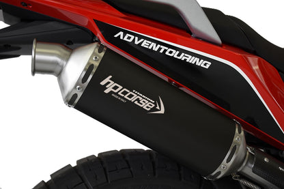 HP Corse Exhaust SP-1 Short Black Titanium Moto Morini X-Cape 649 2021-2024