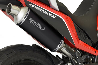 HP Corse Exhaust SP-1 Short Black Titanium Moto Morini X-Cape 649 2021-2024