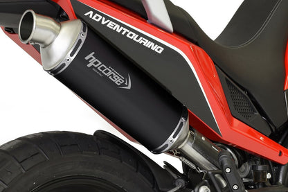 HP Corse Exhaust SP-1 Short Black Titanium Moto Morini X-Cape 649 2021-2024