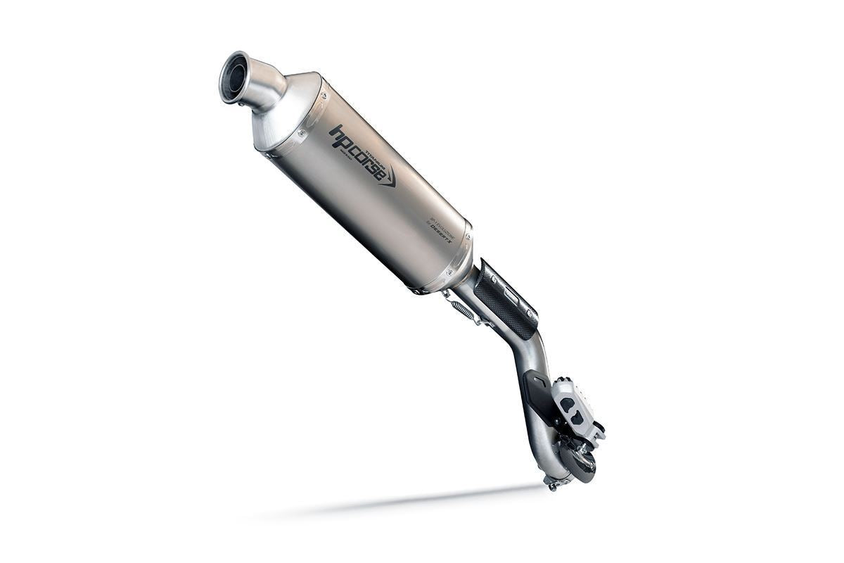 HP Corse Exputom SP-1 Titanio corto (para montaje alto) Ducati Desertx 2022-2024