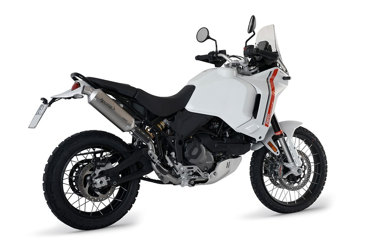 HP Corse Exputom SP-1 Titanio corto (para montaje alto) Ducati Desertx 2022-2024