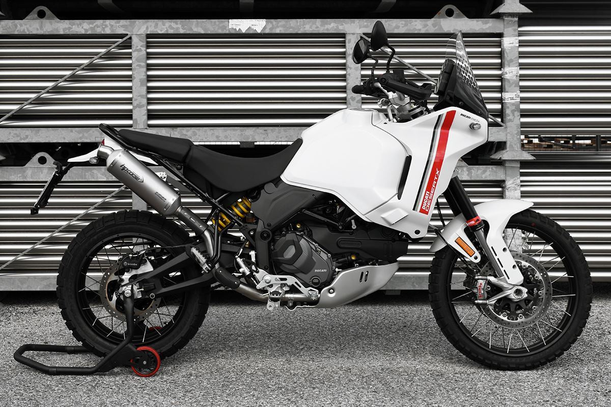 HP Corse Exputom SP-1 Titanio corto (para montaje alto) Ducati Desertx 2022-2024