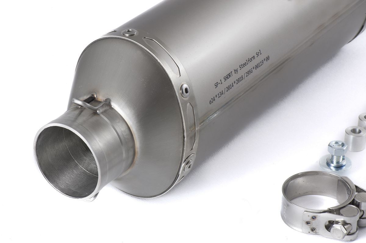 HP Corse Exputom SP-1 Titanio corto (para montaje alto) Ducati Desertx 2022-2024