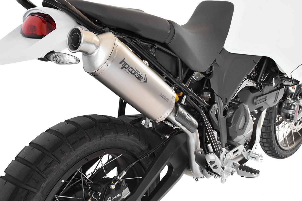 HP Corse Exputom SP-1 Titanio corto (para montaje alto) Ducati Desertx 2022-2024