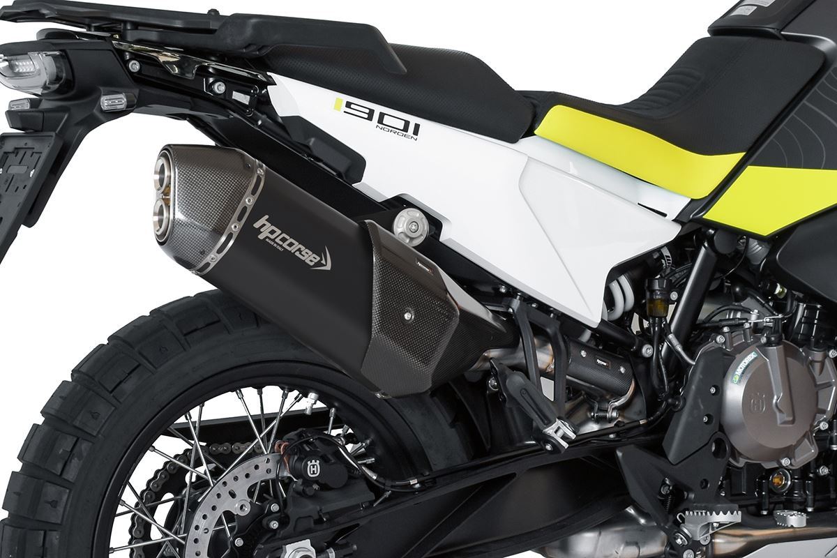 HP Corse Exhaust SPS Carbon Short Black Husqvarna Norden 901 2022-2024