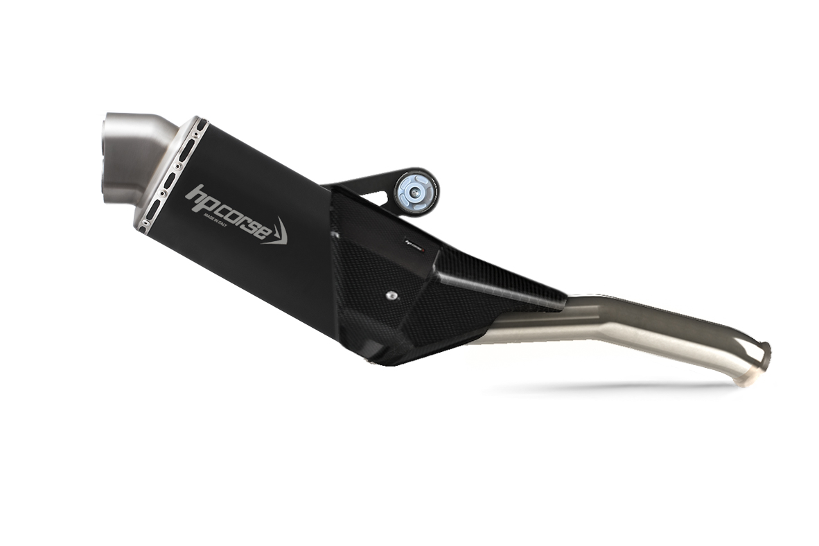 HP Corse Exhaust 4-track R Short Black Husqvarna Norden 901 2022-2024