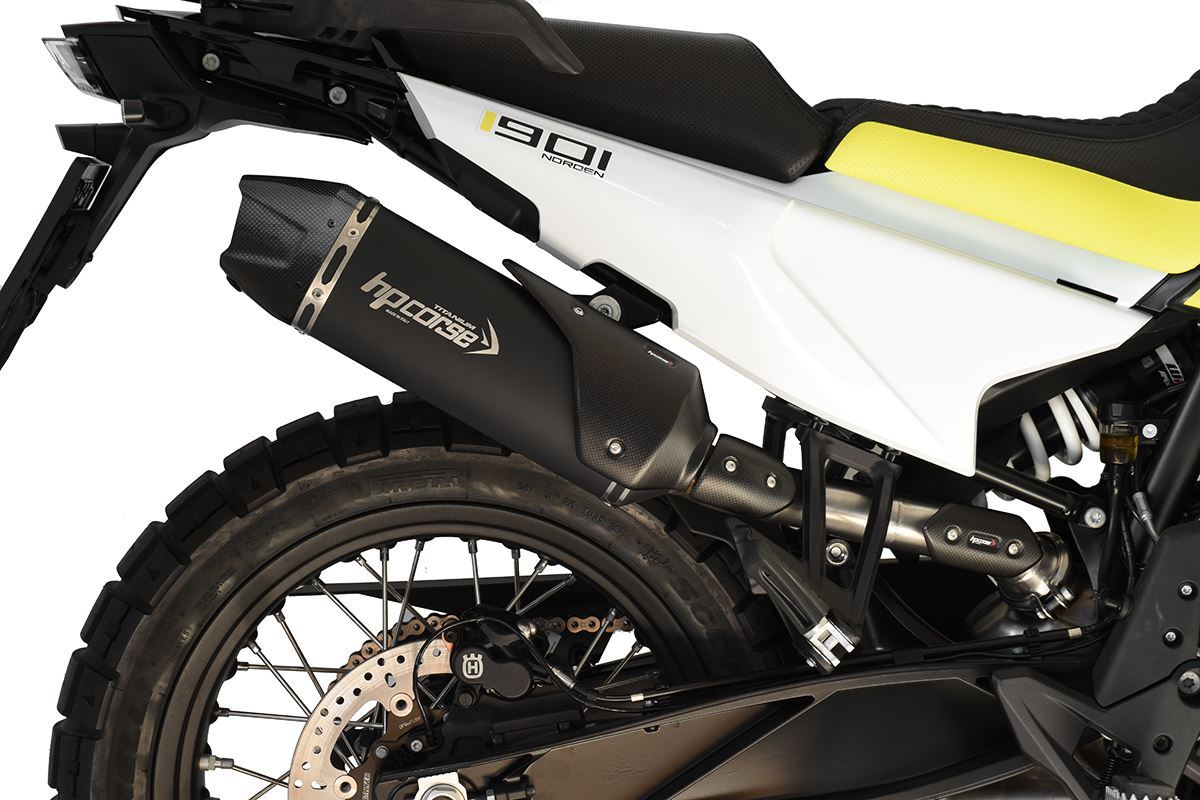 HP Corse Exhaust SP-1 Carbon Short Black Husqvarna Norden 901 2022-2024