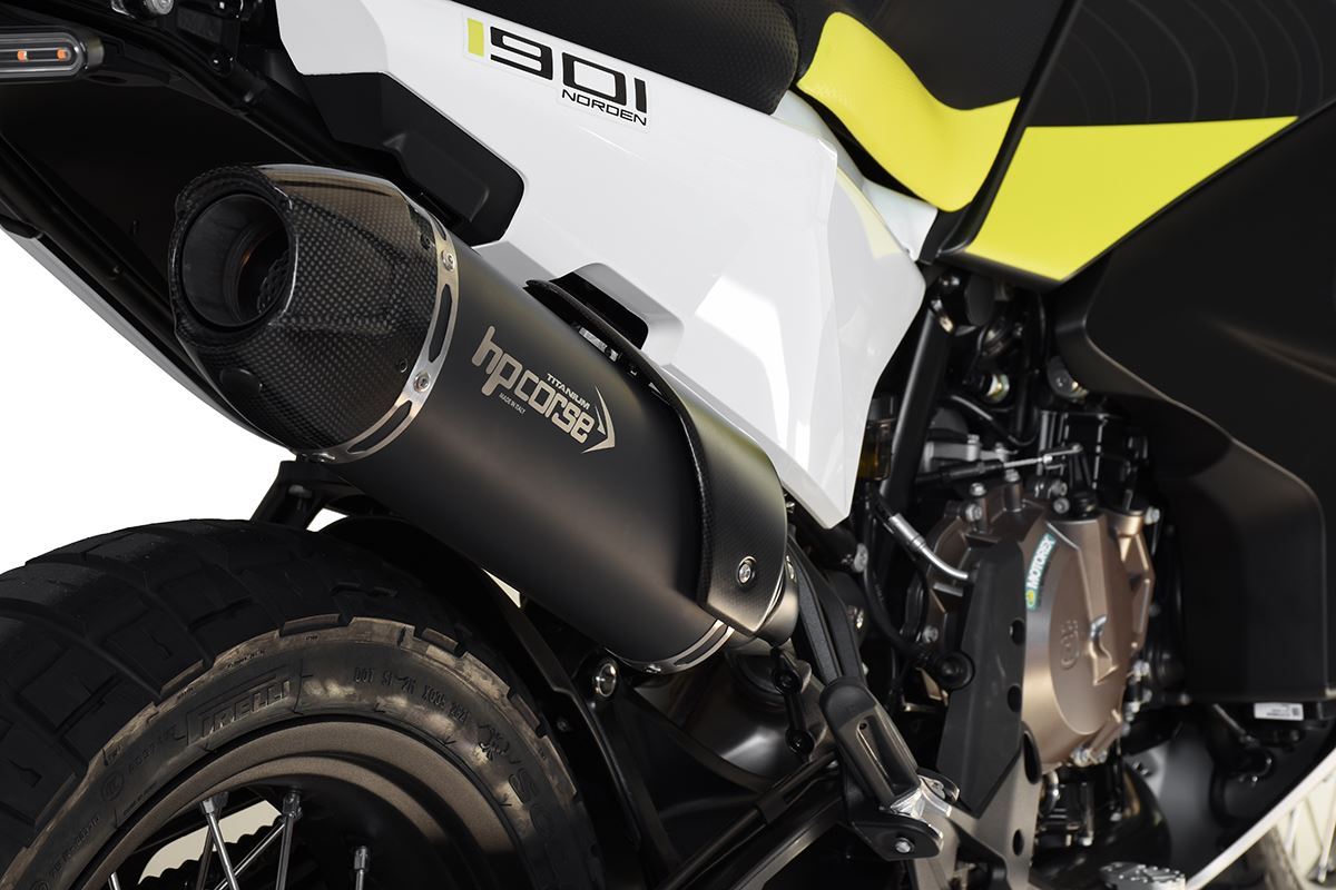 HP Corse Exhaust SP-1 Carbon Short Black Husqvarna Norden 901 2022-2024