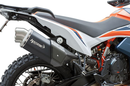 HP Corse Exhaust 4-track R Short Black KTM 890 Adventure 2021-2024