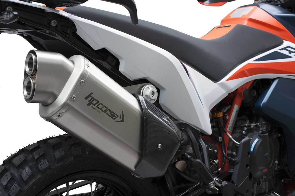 HP Corse Exhaust 4-track R Short Satin KTM 890 Adventure 2021-2024