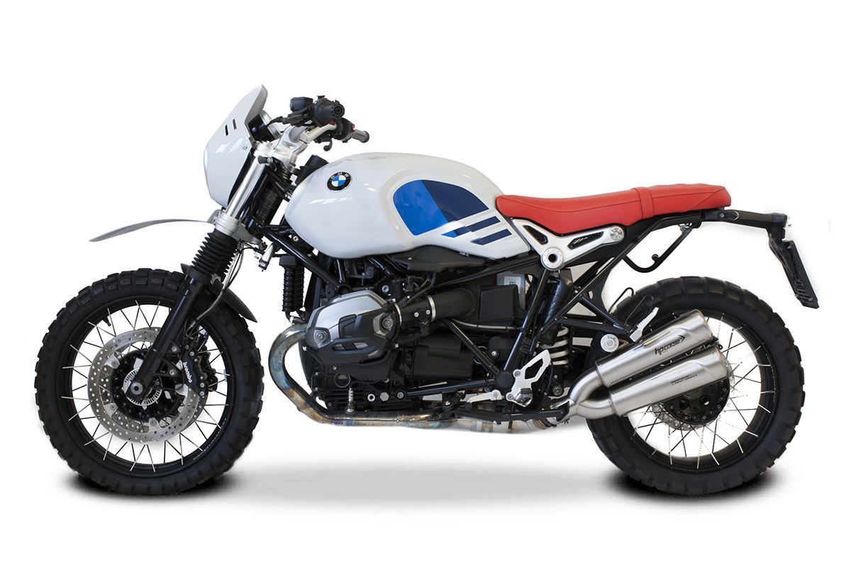 HP Corse Hydroform RS 300 dubbele slip-on uitlaat Satin BMW R Nine T (2017-2020)