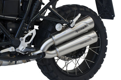 HP Corse Hydroform RS 300 dubbele slip-on uitlaat Satin BMW R Nine T (2017-2020)