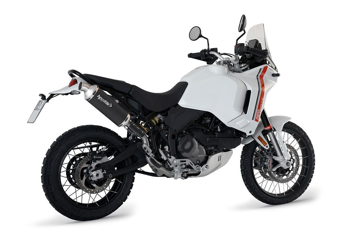 HP Corse Exputom SP-1 Titanio corto Negro (para Montaje alto) Ducati Desertx 2022-2024