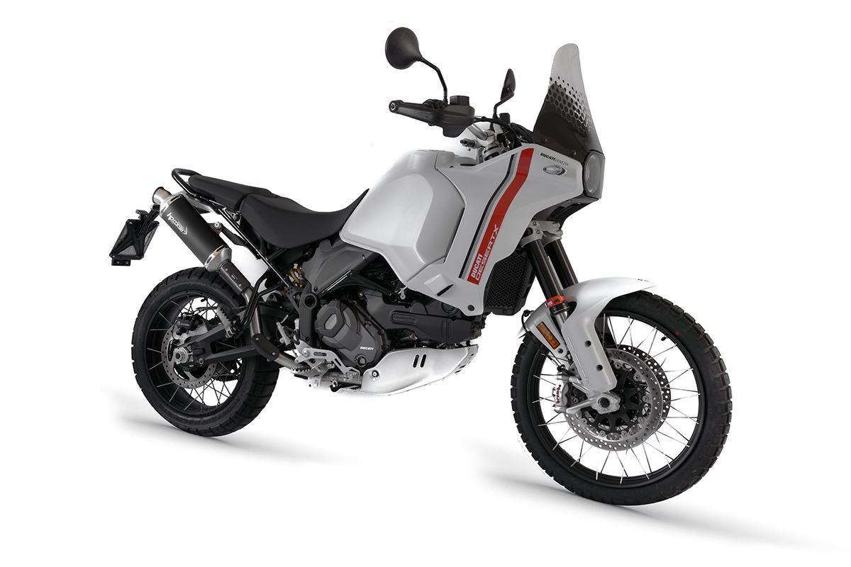 HP Corse Exputom SP-1 Titanio corto Negro (para Montaje alto) Ducati Desertx 2022-2024