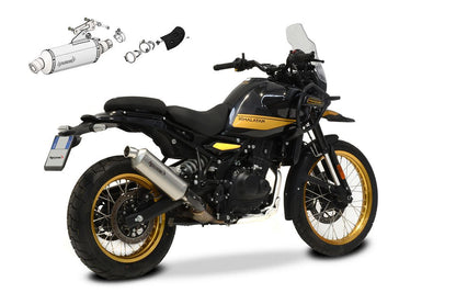 HP Corse SP-1 Short Satin slip-on uitlaat Royal Enfield Himalayan 450 (2024+)