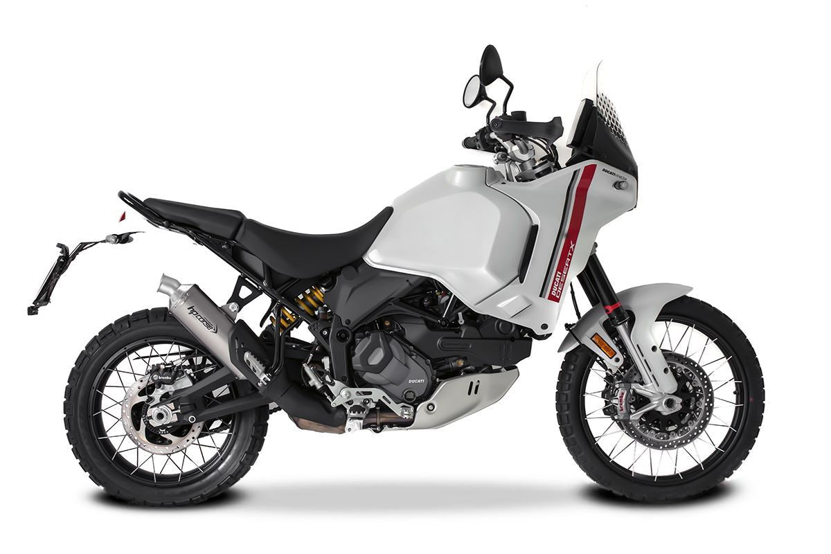 HP Corse Echout Sp-1 Titanio corto (para montaje bajo) Ducati Desertx 2022-2024
