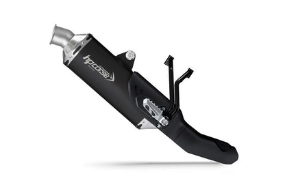 HP Corse Exhaust SP-1 Short Titanium Black (for low assembly) Ducati Desertx 2022-2024