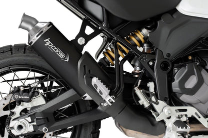 HP Corse Exhaust SP-1 Short Titanium Black (for low assembly) Ducati Desertx 2022-2024