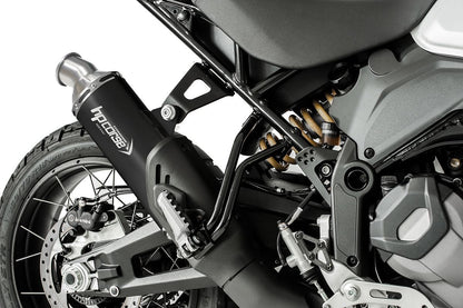 HP Corse Exhaust SP-1 Short Titanium Black (for low assembly) Ducati Desertx 2022-2024