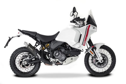 HP Corse Exhaust SP-1 Short Titanium Black (for low assembly) Ducati Desertx 2022-2024