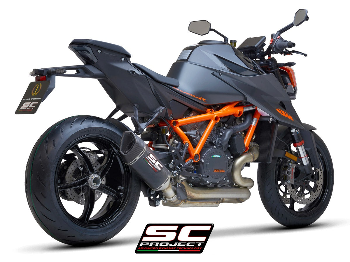 SC1 -R exhaust KTM 1290 Superduke R 2020+ - Huls: Titanium