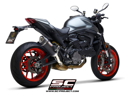 SC-Project SC1-S uitlaatdemper carbon Ducati Monster 950 (2021-2025)