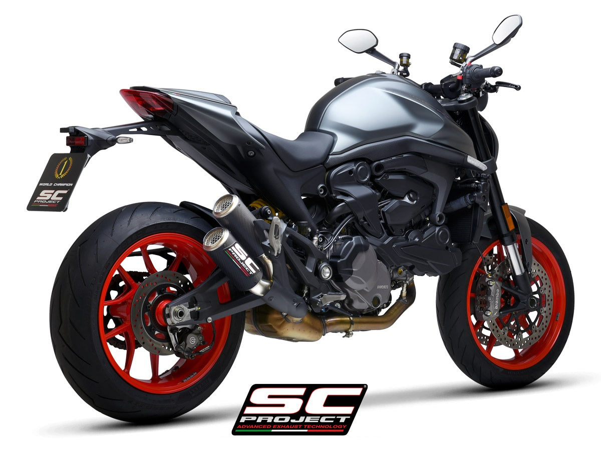 SC project Twin CR-T Carbon Exhaust Ducati Monster 937 2021+