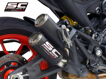 SC project Twin CR-T Carbon Exhaust Ducati Monster 937 2021+