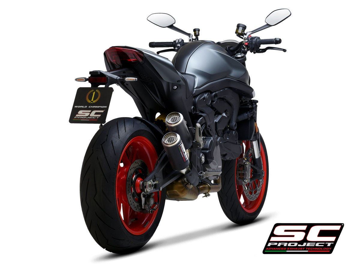 SC project Twin CR-T Carbon Exhaust Ducati Monster 937 2021+
