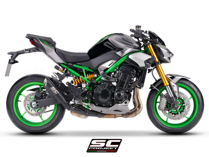 SC Project S1 Matt Black slip-on uitlaat Kawasaki Z900 (2025+)