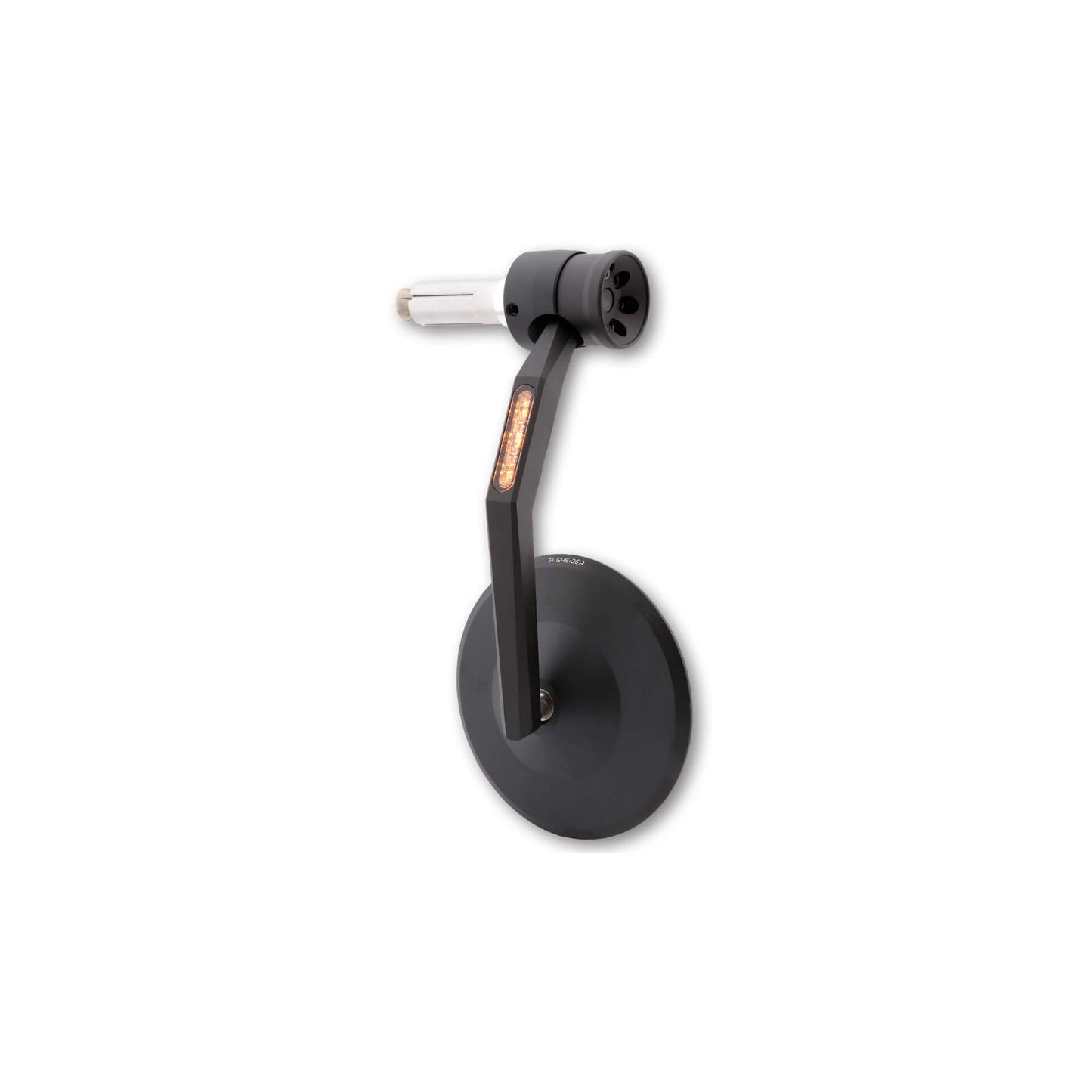 Highsider Montana Rim Handlebar End Mirror with Led Turn Signal/Position Light
