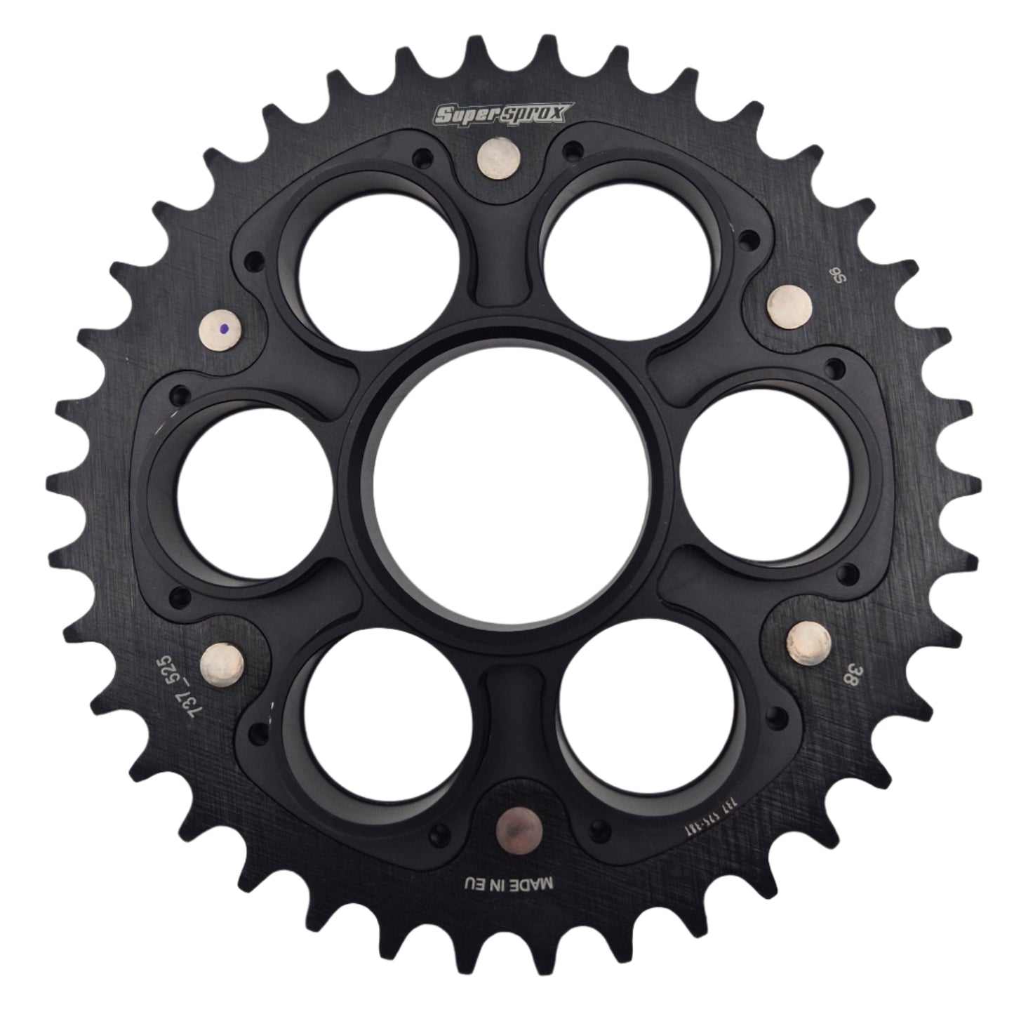 SuperProx Back-tooth Wheel Stealth Edge 525 38T Black Ducati 1098 (2007-2008)