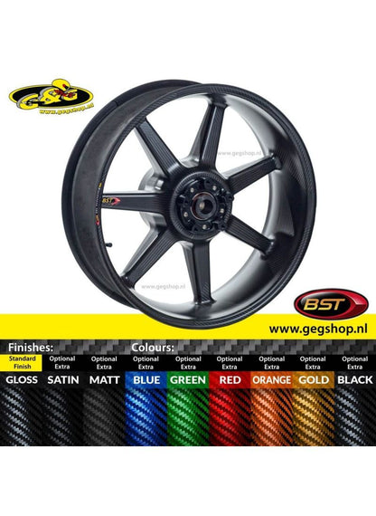BST Carbon Achtervelg Mamba TEK 6,25 x 17" Suzuki GSXR1000 2009 - 2016