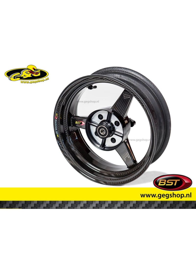 BST Carbon Front/Achtervelg Tripple Tek 3,5 x 12" Honda Grom 125 (2014-2021)