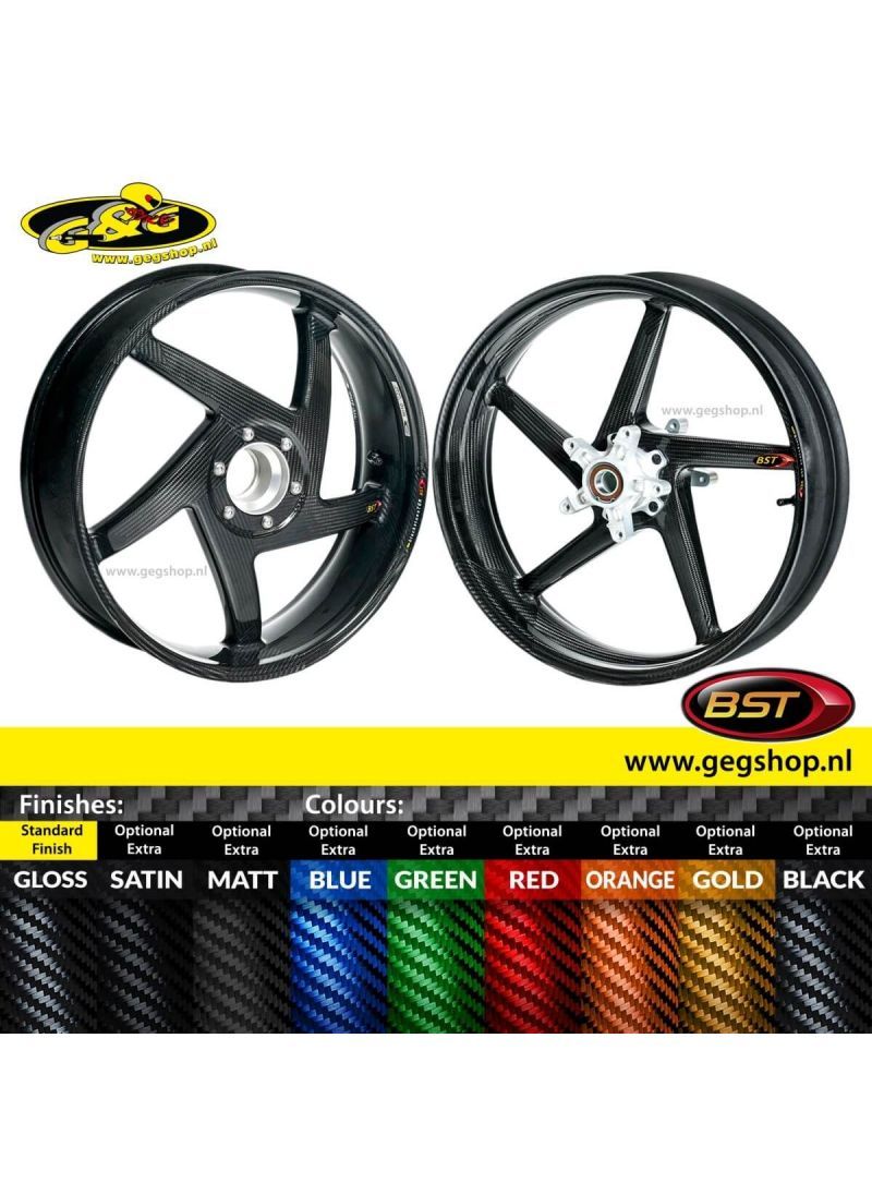 BST Carbon Achtervelg Diamond TEK 6,0 x 17" Triumph Speed Triple 1050 2006 - 2007