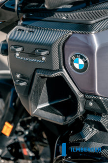 Radiator zijpaneel links met montagepunten voor zijkoffers mat carbon BMW R1300GS Adventure Trophy (2024+)