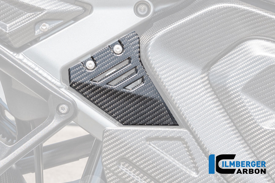 Frame driehoek-cover rechts voorste deel mat carbon BMW R1300GS Adventure Triple Black (2024+)