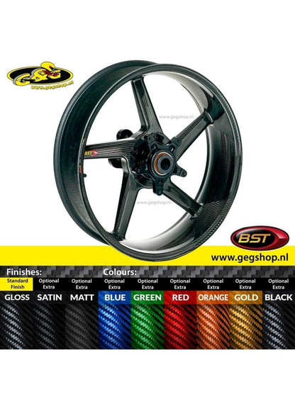 BST Carbon Achtervelg Diamond TEK 6,0 x 17" Ducati S4 2003 t/m 2006