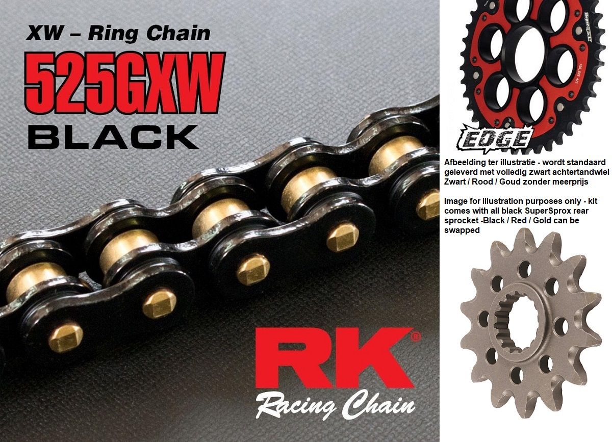 Superprox Black Out Chain Set Ducati Panigale R 1199R (2013-2015)