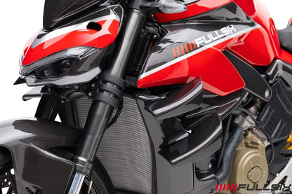 FullSix Carbon Radiator Covers Upper Set – Ducati Streetfighter V4S (2020-2024)